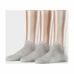 ESPRIT Sneakersocken, 3er-Pack, Uni, Für Damen 3820 GRAU