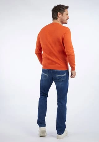 DANIEL HECHTER Rundhalspullover Orange 6 DANIEL HECHTER Rundhalspullover Orange – Bild 4