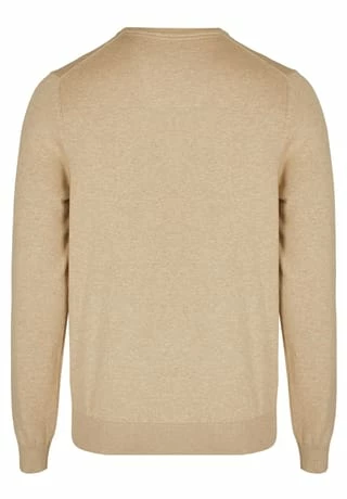 DANIEL HECHTER Rundhalspullover Creme 5 DANIEL HECHTER Rundhalspullover Creme – Bild 3