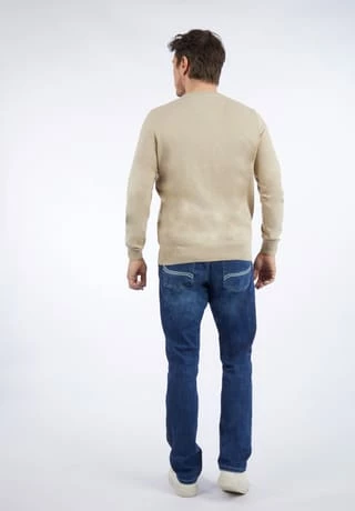 DANIEL HECHTER Rundhalspullover Creme 6 DANIEL HECHTER Rundhalspullover Creme – Bild 4