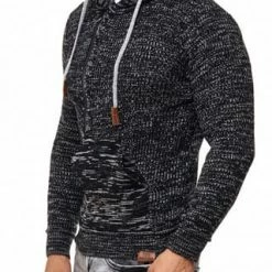 RUSTY NEAL Kapuzenpullover Mit Stylischem Ausschnitt Schwarz/ Grau -Galeria Geschäft unnamed file 1954