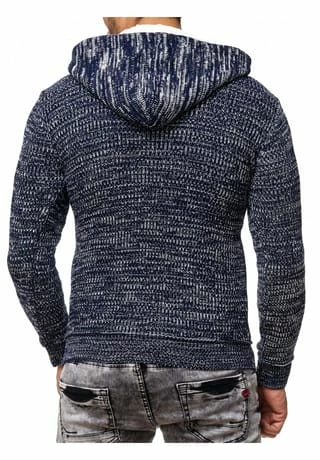RUSTY NEAL Kapuzenpullover Mit Stylischem Ausschnitt Navy/ Ecru 5 RUSTY NEAL Kapuzenpullover Mit Stylischem Ausschnitt Navy/ Ecru – Bild 3