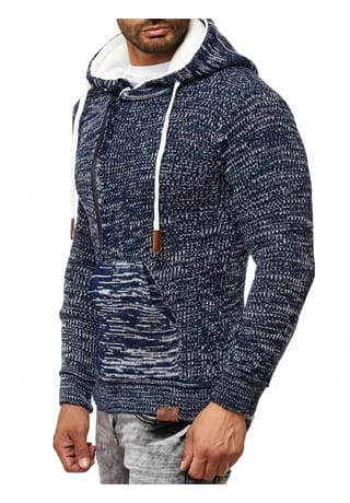 RUSTY NEAL Kapuzenpullover Mit Stylischem Ausschnitt Navy/ Ecru 11 RUSTY NEAL Kapuzenpullover Mit Stylischem Ausschnitt Navy/ Ecru – Bild 9