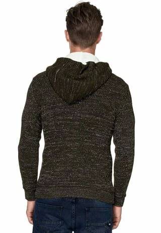 RUSTY NEAL Kapuzenpullover Mit Stylischem Ausschnitt Khaki/ Ecru 6 RUSTY NEAL Kapuzenpullover Mit Stylischem Ausschnitt Khaki/ Ecru – Bild 4