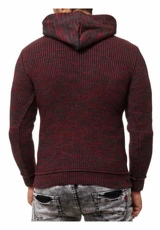 RUSTY NEAL Kapuzenpullover Mit Stylischem Ausschnitt Anthrazit/ Rot 5 RUSTY NEAL Kapuzenpullover Mit Stylischem Ausschnitt Anthrazit/ Rot – Bild 3