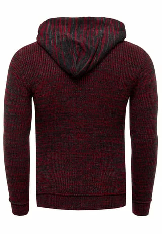 RUSTY NEAL Kapuzenpullover Mit Stylischem Ausschnitt Anthrazit/ Rot 8 RUSTY NEAL Kapuzenpullover Mit Stylischem Ausschnitt Anthrazit/ Rot – Bild 6