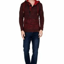 RUSTY NEAL Kapuzenpullover Mit Stylischem Ausschnitt Anthrazit/ Rot 17 RUSTY NEAL Kapuzenpullover Mit Stylischem Ausschnitt Anthrazit/ Rot -Galeria Geschäft unnamed file 1998