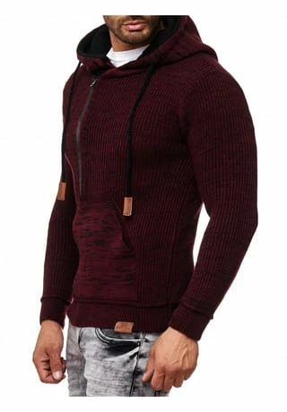 RUSTY NEAL Kapuzenpullover Mit Stylischem Ausschnitt Weinrot/ Schwarz 10 RUSTY NEAL Kapuzenpullover Mit Stylischem Ausschnitt Weinrot/ Schwarz – Bild 8