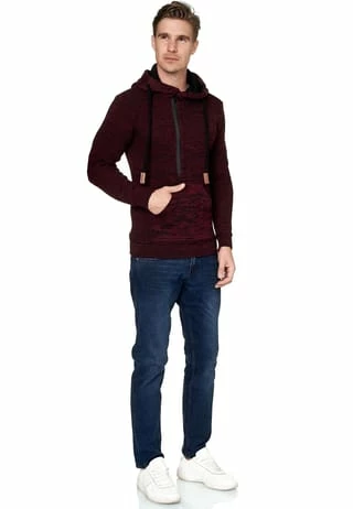 RUSTY NEAL Kapuzenpullover Mit Stylischem Ausschnitt Weinrot/ Schwarz 11 RUSTY NEAL Kapuzenpullover Mit Stylischem Ausschnitt Weinrot/ Schwarz – Bild 9