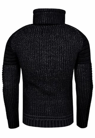 RUSTY NEAL Strickpullover Mit Hochabschließendem Kragen Schwarz 7 RUSTY NEAL Strickpullover Mit Hochabschließendem Kragen Schwarz – Bild 5