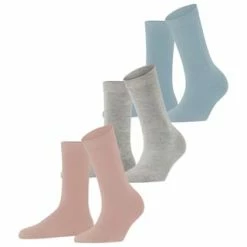 ESPRIT Socken, 3er-Pack, Rippbund, Für Damen 0030 SORTIMENT