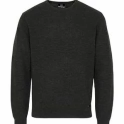 ETERNA Unifarbener Herren-Strickpullover Khaki