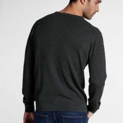 ETERNA Unifarbener Herren-Strickpullover Khaki -Galeria Geschäft unnamed file 2042