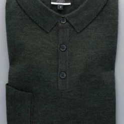 ETERNA Unifarbener Herren-Strickpullover Khaki -Galeria Geschäft unnamed file 2050