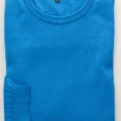 ETERNA Unifarbener Herren-Strickpullover Blau -Galeria Geschäft unnamed file 2056