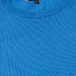 ETERNA Unifarbener Herren-Strickpullover Blau -Galeria Geschäft unnamed file 2057