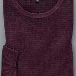 ETERNA Unifarbener Herren-Strickpullover Weinrot -Galeria Geschäft unnamed file 2068