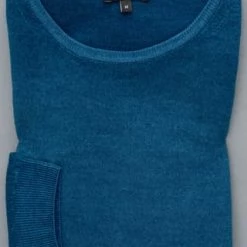ETERNA Unifarbener Herren-Strickpullover Mit Rundhals Türkis 12 ETERNA Unifarbener Herren-Strickpullover Mit Rundhals Türkis -Galeria Geschäft unnamed file 2074