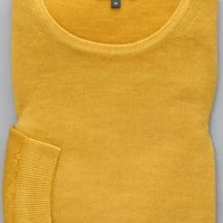 ETERNA Unifarbener Herren-Strickpullover Mit Rundhals Senfgelb -Galeria Geschäft unnamed file 2080