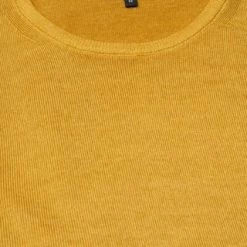 ETERNA Unifarbener Herren-Strickpullover Mit Rundhals Senfgelb -Galeria Geschäft unnamed file 2081