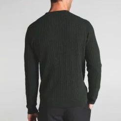 ETERNA Unifarbener Herren-Strickpullover Tanne -Galeria Geschäft unnamed file 2084