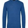 ETERNA Unifarbener Herren-Strickpullover Blau -Galeria Geschäft unnamed file 2088