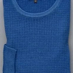 ETERNA Unifarbener Herren-Strickpullover Blau -Galeria Geschäft unnamed file 2092