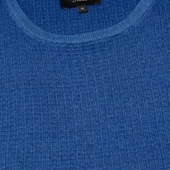 ETERNA Unifarbener Herren-Strickpullover Blau -Galeria Geschäft unnamed file 2093