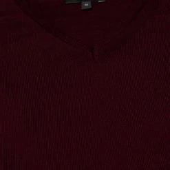 ETERNA Unifarbener Herren-Strickpullover Weinrot -Galeria Geschäft unnamed file 2111