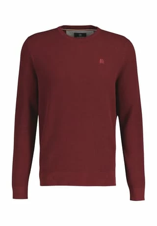 LERROS Pullover, Rundhals, Stickerei, Für Herren 371 MERLOT 3 LERROS Pullover, Rundhals, Stickerei, Für Herren 371 MERLOT