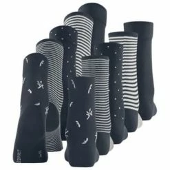 ESPRIT Socken, Mustermix, 5er Pack, Für Damen 6120 MARINE -Galeria Geschäft unnamed file 215