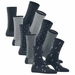 ESPRIT Socken, Mustermix, 5er Pack, Für Damen 6120 MARINE -Galeria Geschäft unnamed file 216