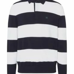 MAERZ MUENCHEN Pullover, Polokragen, Streifen, Für Herren 399 NAVY