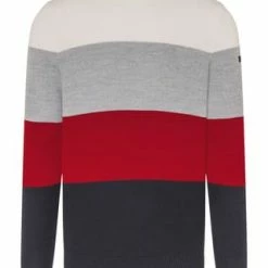 MAERZ MUENCHEN Pullover, Rundhals, Streifen, Für Herren 399 NAVY
