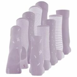 ESPRIT Socken, Mustermix, 5er Pack, Für Damen 6904 MAUVE -Galeria Geschäft unnamed file 220