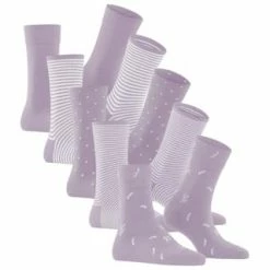 ESPRIT Socken, Mustermix, 5er Pack, Für Damen 6904 MAUVE -Galeria Geschäft unnamed file 221