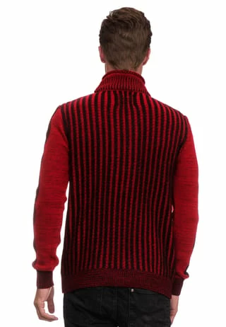 RUSTY NEAL Pullover In Coolem Design Schwarz/ Rot 6 RUSTY NEAL Pullover In Coolem Design Schwarz/ Rot – Bild 4