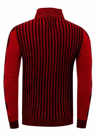 RUSTY NEAL Pullover In Coolem Design Schwarz/ Rot 7 RUSTY NEAL Pullover In Coolem Design Schwarz/ Rot – Bild 5