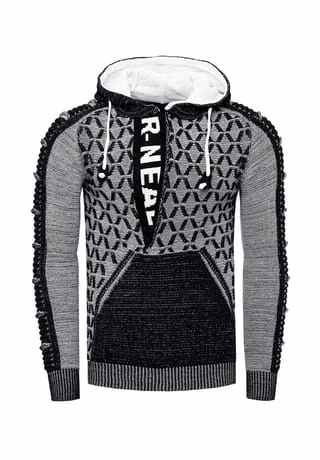 RUSTY NEAL Pullover In Ausgefallenem Design Schwarz 3 RUSTY NEAL Pullover In Ausgefallenem Design Schwarz