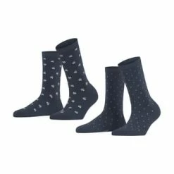 ESPRIT Kurzsocken, 2er Pack, Für Damen 6120 MARINE