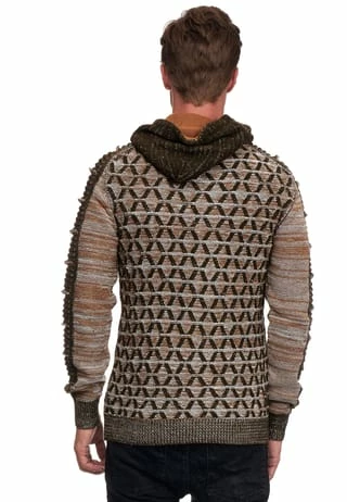 RUSTY NEAL Pullover In Ausgefallenem Design Khaki 7 RUSTY NEAL Pullover In Ausgefallenem Design Khaki – Bild 5