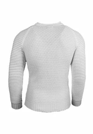 RUSTY NEAL Pullover In Modischem Grobstrick-Design Weiß 5 RUSTY NEAL Pullover In Modischem Grobstrick-Design Weiß – Bild 3