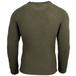 RUSTY NEAL Pullover In Modischem Grobstrick-Design Khaki