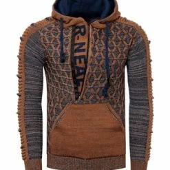 RUSTY NEAL Pullover In Ausgefallenem Design Camel