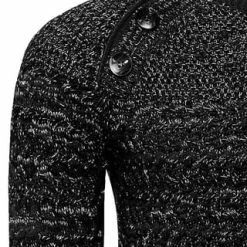 RUSTY NEAL Pullover Mit Modischen Knöpfen Schwarz 5 RUSTY NEAL Pullover Mit Modischen Knöpfen Schwarz -Galeria Geschäft unnamed file 2263