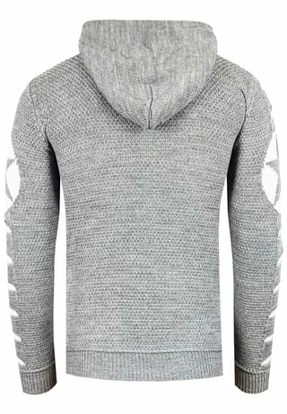 Kapuzenpullover mit großem Stern-Design RUSTY NEAL Kapuzenpullover Mit Großem Stern-Design Grau/ Weiß -Galeria Geschäft unnamed file 2282