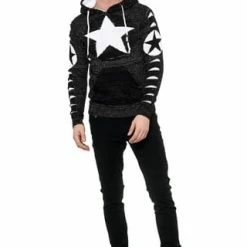 RUSTY NEAL Kapuzenpullover Mit Großem Stern-Design Schwarz/ Weiß 13 RUSTY NEAL Kapuzenpullover Mit Großem Stern-Design Schwarz/ Weiß -Galeria Geschäft unnamed file 2289