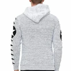 RUSTY NEAL Kapuzenpullover Mit Großem Stern-Design Weiß/ Schwarz -Galeria Geschäft unnamed file 2292