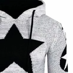 RUSTY NEAL Kapuzenpullover Mit Großem Stern-Design Weiß/ Schwarz -Galeria Geschäft unnamed file 2293