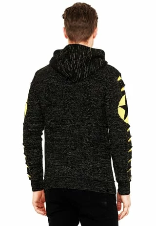 RUSTY NEAL Kapuzenpullover Mit Großem Stern-Design Schwarz/ Gelb 5 RUSTY NEAL Kapuzenpullover Mit Großem Stern-Design Schwarz/ Gelb – Bild 3